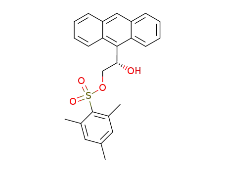 Molecular Structure of 203578-97-6 ((S)-2-hydroxy-2-(9-anthracenyl)ethyl mesitylene sulfonate)