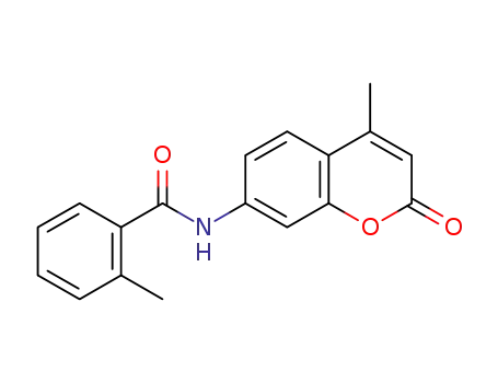 Molecular Structure of 864717-03-3 (2-methyl-N-(4-methyl-2-oxo-2H-chromen-7-yl)benzamide)