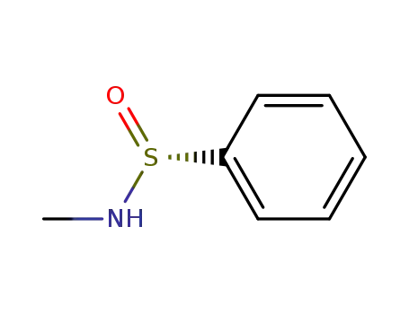 Molecular Structure of 33993-55-4 (Benzenesulfinamide, N-methyl-, (R)-)