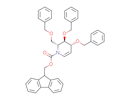 3,4-bis-benzyloxy-2-benzyloxymethyl-3,4-dihydro-2<i>H</i>-pyridine-1-carboxylic acid 9<i>H</i>-fluoren-9-ylmethyl ester