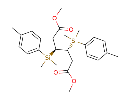 Dimethyl (3RS,4SR)-3,4-bis<dimethyl(4-methylphenyl)silyl>hexane-1,6-dioate