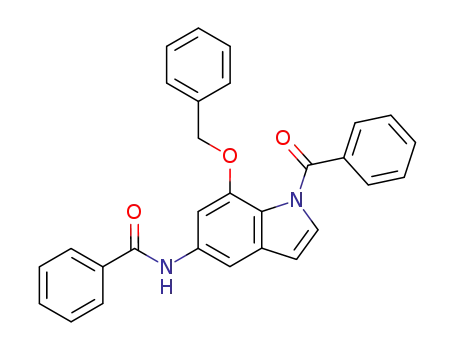 N<sup>5</sup>,1-Dibenzoyl-5-amino-7-benzyloxyindole