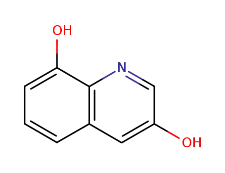 Molecular Structure of 178762-28-2 (quinoline-3,8-diol)