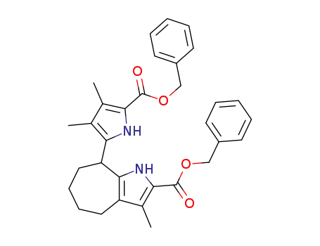 benzyl 8-(5-benzyloxycarbonyl-3,4-dimethyl-2-pyrrolyl)-3-methylcyclohepta[b]pyrrole-2-carboxylate