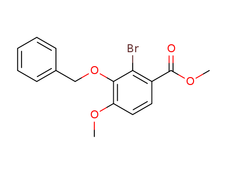 Benzoic acid, 2-bromo-4-methoxy-3-(phenylmethoxy)-, methyl ester