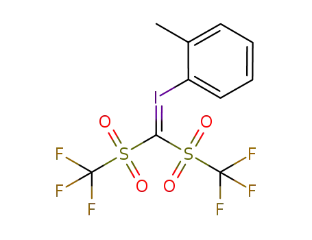 C<sub>10</sub>H<sub>7</sub>F<sub>6</sub>IO<sub>4</sub>S<sub>2</sub>