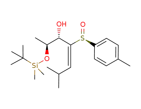 4-Hepten-3-ol,
2-[[(1,1-dimethylethyl)dimethylsilyl]oxy]-6-methyl-4-[(S)-(4-methylphenyl)
sulfinyl]-, (2S,3S,4E)-