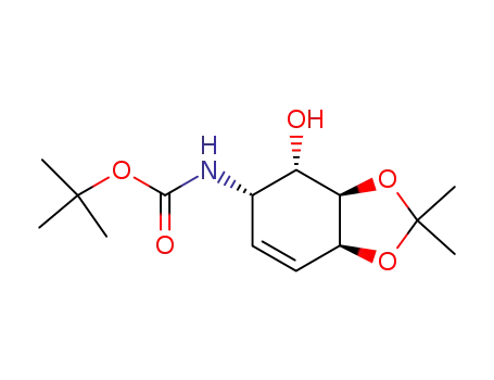 1D-(1,2/3,4)-4-(t-butoxycarbonyl)amino-1,2-O-isopropylidene-5-cyclohexene-1,2,3-triol