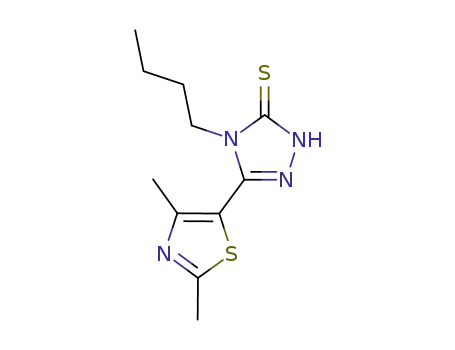4-butyl-5-(2,4-dimethyl-thiazol-5-yl)-2,4-dihydro-[1,2,4]triazole-3-thione