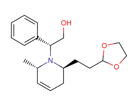 (2S,2R,6S)-(+)-2-[2-(2-[1,3]-dioxolan-2-yl-ethyl)-6-methyl-3,6-dihydro-2H-pyridin-1-yl]-2-phenylethanol