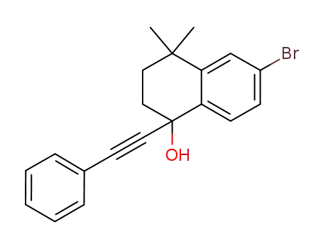 6-bromo-4,4-dimethyl-1,2,3,4-tetrahydro-1-(2-phenylethynyl)-(1H)-naphthalen-1-ol
