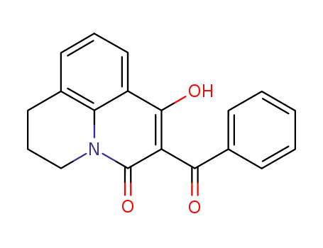 Molecular Structure of 335151-68-3 (2-benzoyl-1-hydroxy-6,7-dihydro-5H-benzo[ij]quinolizin-3-one)