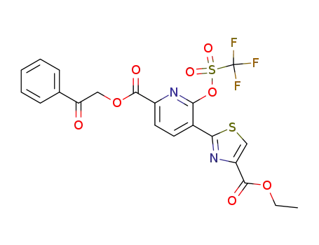 5-(4-Ethoxycarbonyl-thiazol-2-yl)-6-trifluoromethanesulfonyloxy-pyridine-2-carboxylic acid 2-oxo-2-phenyl-ethyl ester