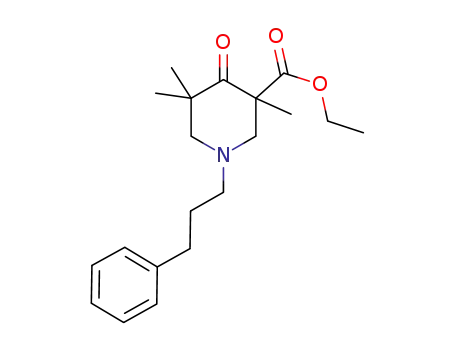 ethyl 1-(3-phenylpropyl)-3,5,5-trimethyl-4-oxopiperidine-3-carboxylate