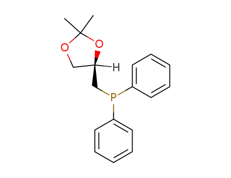 Molecular Structure of 116156-85-5 (Phosphine,[[(4R)-2,2-dimethyl-1,3-dioxolan-4-yl]methyl]diphenyl-)