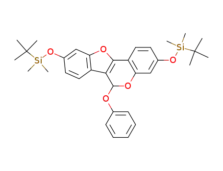 3,9-Bis-(tert-butyl-dimethyl-silanyloxy)-6-phenoxy-6H-benzo[4,5]furo[3,2-c]chromene