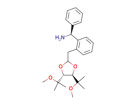(S)-(+)-2-<<(4R,5R)-4,5-bis(2-methoxypropan-2-yl)-1,3-dioxolan-2-yl>methyl>benzhydrylamine