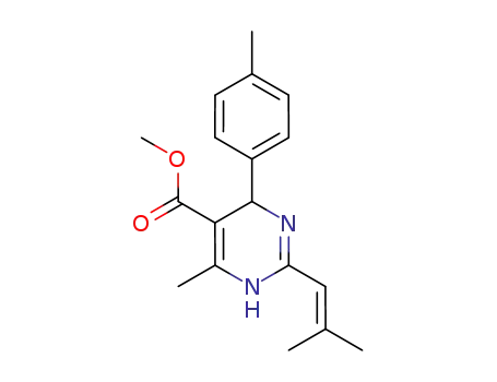 methyl 6-methyl-4-p-tolyl-2-(2-methylprop-1-enyl)-1,4-dihydropyrimidine-5-carboxylate