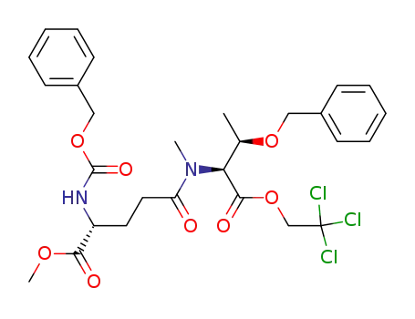 (2S,3R)-3-Benzyloxy-2-[((R)-4-benzyloxycarbonylamino-4-methoxycarbonyl-butyryl)-methyl-amino]-butyric acid 2,2,2-trichloro-ethyl ester