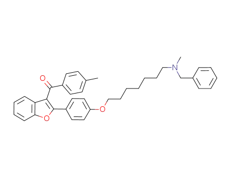 (2-{4-[7-(benzylmethylamino)heptyloxy]phenyl}benzofuran-3-yl)-p-tolylmethanone