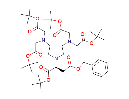 N,N-bis[2-[N',N'-bis[(tert-butoxycarbonyl)methyl]amino]ethyl]-L-aspartic acid, benzyl ester