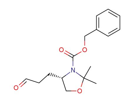 (4S)-3-(benzyloxycarbonyl)-2,2-dimethyl-4-(3-oxo-propyl)oxazolidine