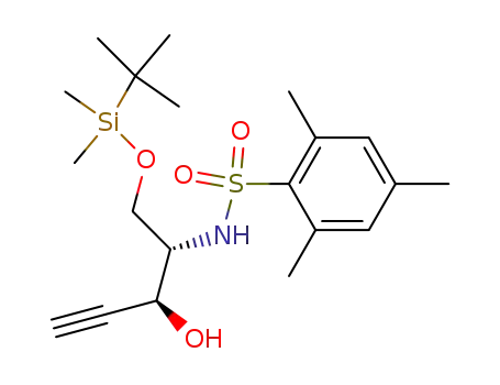 (3S,4S)-5-(tert-Butyldimethylsiloxy)-4-[N-(2,4,6-trimethylphenylsulfonyl)amino]pent-1-yn-3-ol