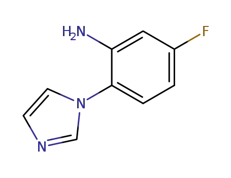 Molecular Structure of 251649-52-2 (5-FLUORO-2-(1H-IMIDAZOL-1-YL)ANILINE)