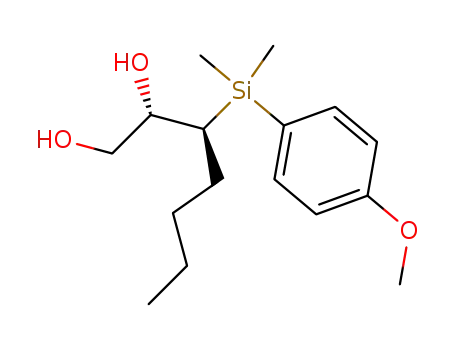 (2S,3S)-3-(p-methoxyphenyl)dimethylsilyl-1,2-heptanediol