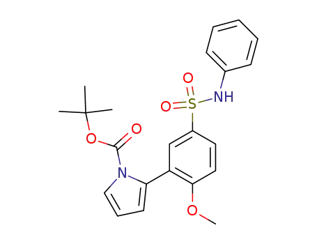 2-(2-Methoxy-5-phenylsulfamoyl-phenyl)-pyrrole-1-carboxylic acid tert-butyl ester