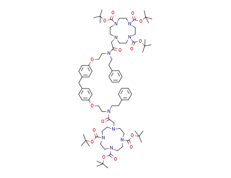 4,4'-bis[2-(N-{2-[4,7,10-tris(tert-butoxycarbonyl)-1,4,7,10-tetraazacyclodecan-1-yl]acetyl}-N-phenethyl)aminoethoxy]diphenylmethane