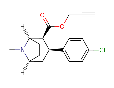 3β-(4-chlorophenyl)tropane-2β-carboxylic acid prop-2-ynyl ester