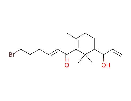 1-((E)-6-Bromo-1-oxohex-2-enyl)-5-(1-hydroxyprop-2-enyl)-2,6,6-trimethylcyclohex-1-ene