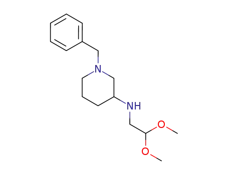 Molecular Structure of 204979-42-0 (1-benzyl-3-[(2,2-dimethoxyethyl)amino]piperidine)