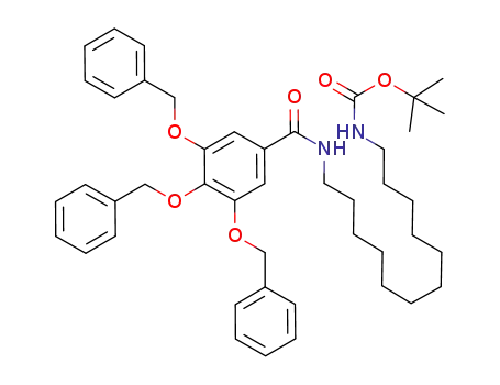 N-(12-(tert-butyl-carbamoyloxy)dodecyl)-3,4,5-trisbenzyloxybenzamide