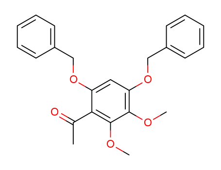 Molecular Structure of 204590-51-2 (1-(4,6-Bis-benzyloxy-2,3-dimethoxy-phenyl)-ethanone)