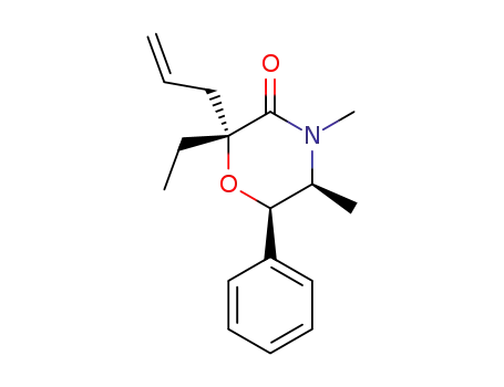 3-Morpholinone, 2-ethyl-4,5-dimethyl-6-phenyl-2-(2-propenyl)-,
(2R,5S,6R)-