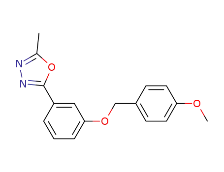 2-{3-[(4-methoxybenzyl)oxy]phenyl}-5-methyl-1,3,4-oxadiazole