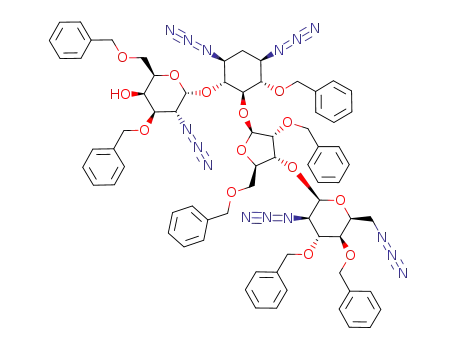 4'-epi-1,3,2',2',6'-pentaazido-6,3',6',2,5,3',4'-hepta-O-benzyl-1,3,2',2',6'-pentadeaminoparomomycin