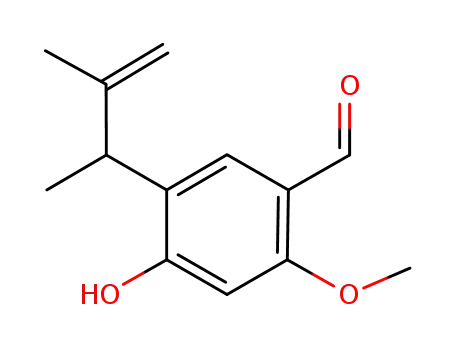 5-(1,2-dimethyl-2-propenyl-1-yl)-4-hydroxy-2-methoxybenzaldehyde