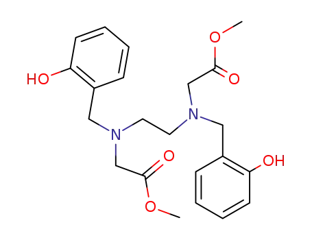 Molecular Structure of 85120-52-1 (methyl 2-[(2-hydroxyphenyl)methyl-[2-[(2-hydroxyphenyl)methyl-(methoxycarbonylmethyl)amino]ethyl]amino]acetate)