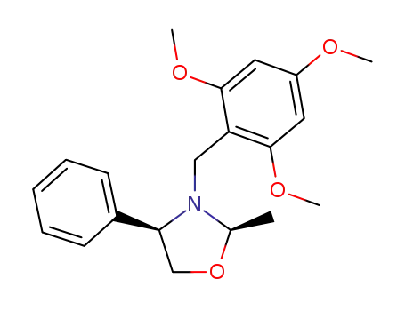 Molecular Structure of 205526-50-7 ((2R,4R)-N-(2,4,6-trimethoxybenzyl)-2-methyl-4-phenyl-1,3-oxazolidine)