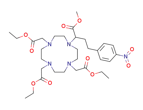1,4,7,10-tetraaza-N-(1-carbomethoxy-3-(4-nitrophenyl)propyl)-N',N'',N'''-tris(acetic acid, ethyl ester)cyclododecane