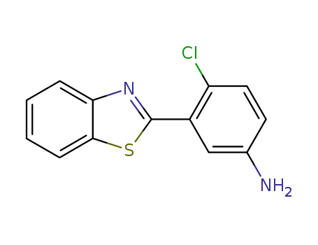 Molecular Structure of 292644-36-1 (Benzenamine, 3-(2-benzothiazolyl)-4-chloro-)