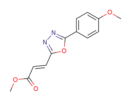 (E)-3-[5-(4-Methoxyphenyl)-1,3,4-oxadiazol-2-yl]propenoic acid methyl ester
