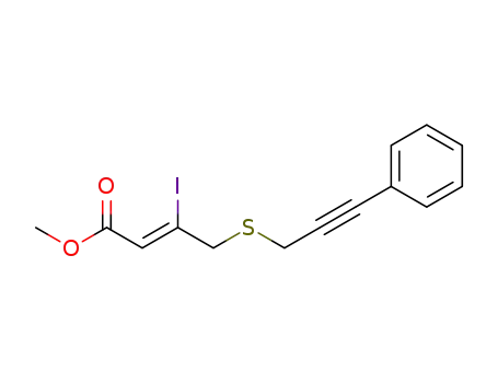 (Z)-3-Iodo-4-(3-phenyl-prop-2-ynylsulfanyl)-but-2-enoic acid methyl ester