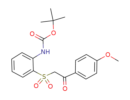 tert-butyl 2-{[2-(4-methoxyphenyl)-2-oxoethyl]sulfonyl}phenylcarbamate