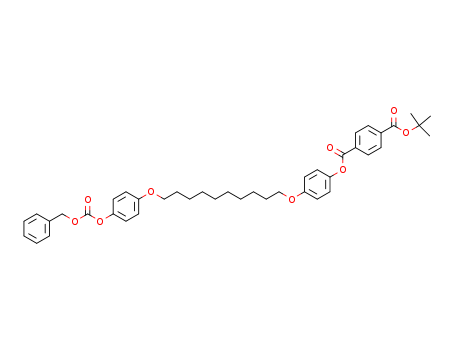1,4-Benzenedicarboxylic acid, 1,1-dimethylethyl 4-[[10-[4-[[(phenylmethoxy)carbonyl]oxy]phenoxy]decyl]oxy]phenyl ester