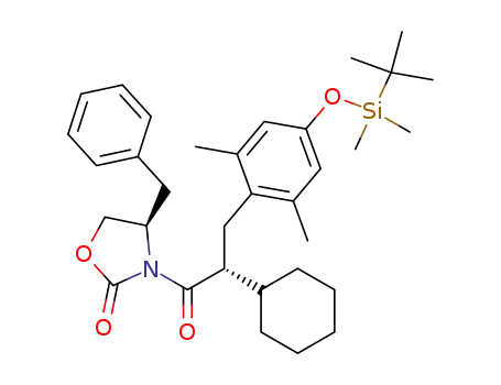 (2R)-1-[(4R)-4-Benzyl-2-oxo-1,3-oxazolan-3-yl]-2-cyclohexyl-3-(4-tert-butyldimethylsilyloxy-2,6-dimethylphenyl)propan-1-one