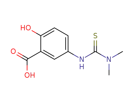 Molecular Structure of 264257-12-7 (5-(N',N'-dimethylthioureido)salicylic acid)